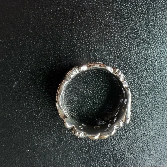 Artcarved brand vintage rare 14k, Ruby, SS and Gold Heart Ring size 6 - Picture 12 of 15